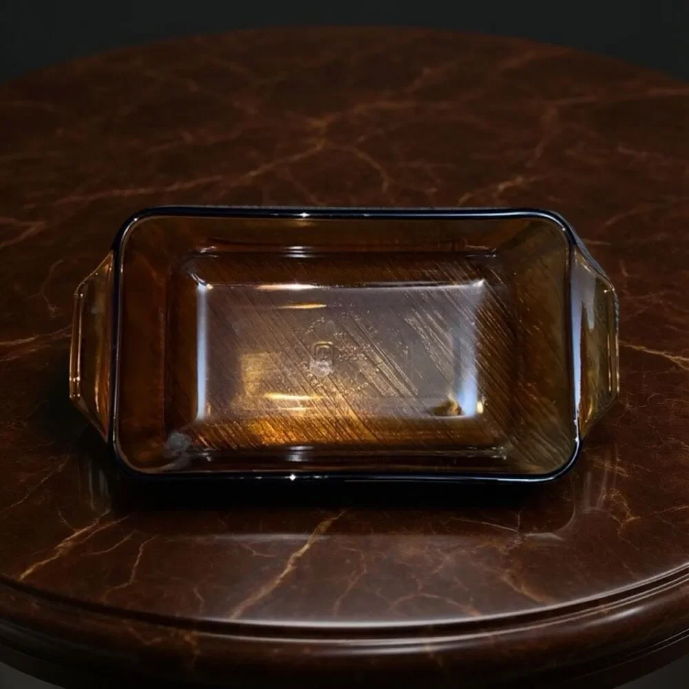 Vintage Amber Anchor Hocking 5 X 9 in Loaf Pan #441